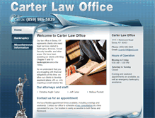 Tablet Screenshot of ccarterlaw.com